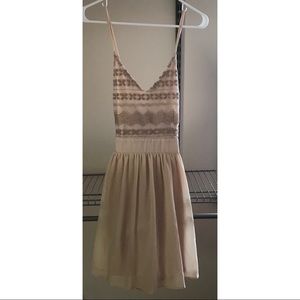 Nude/cream cocktail dress